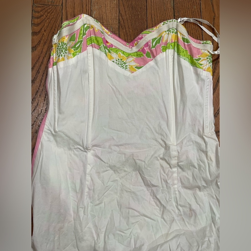 Lilly Pulitzer Pink and Green Floral Fabric - Picture 14 of 15
